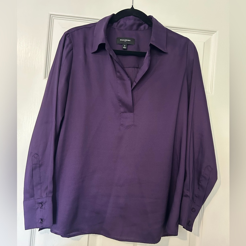 Banana Republic Deep Purple Blouse